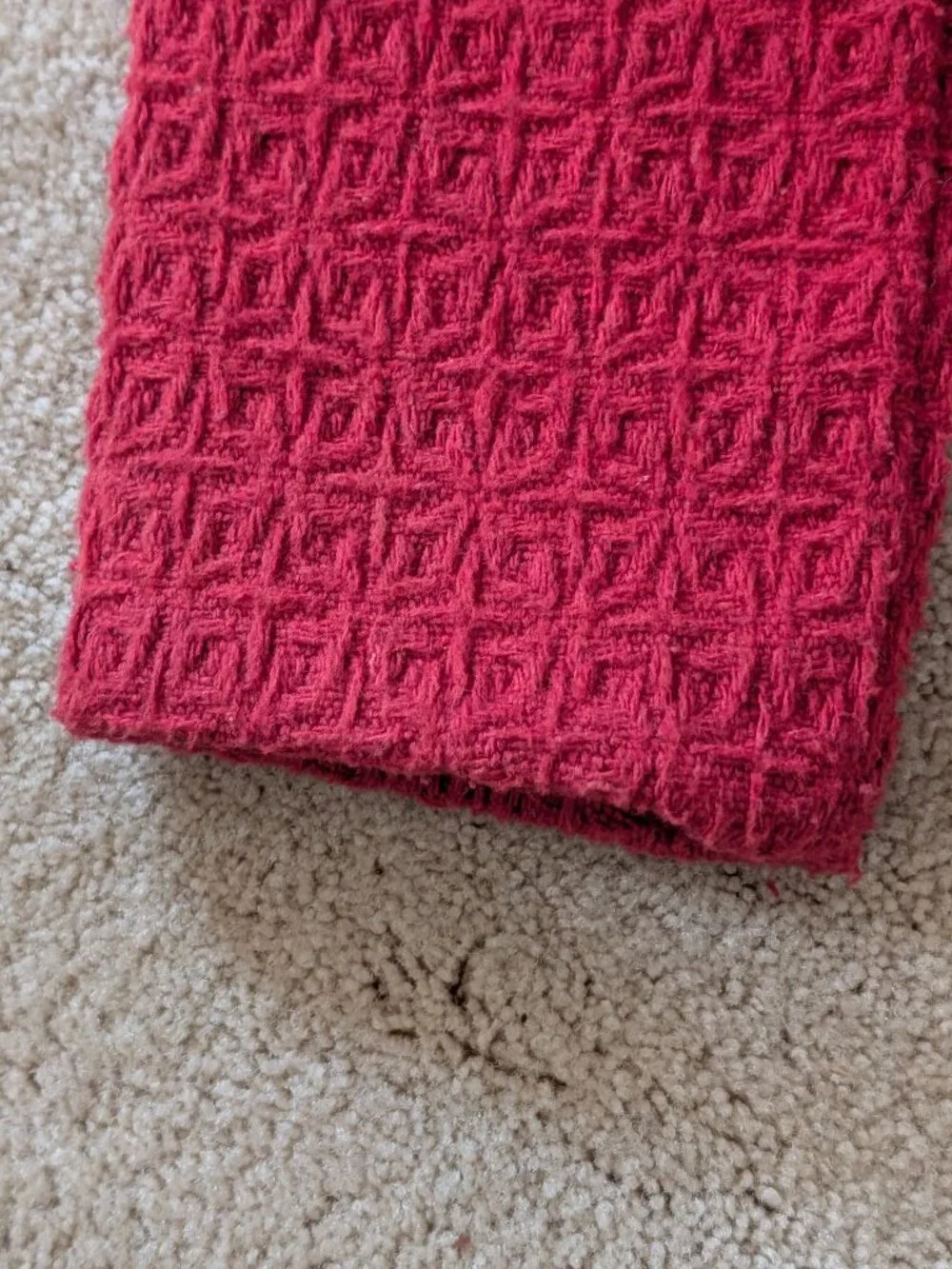 Vintage Red Geometric Texture Toddler‎ Coat Boutique Style Size 3